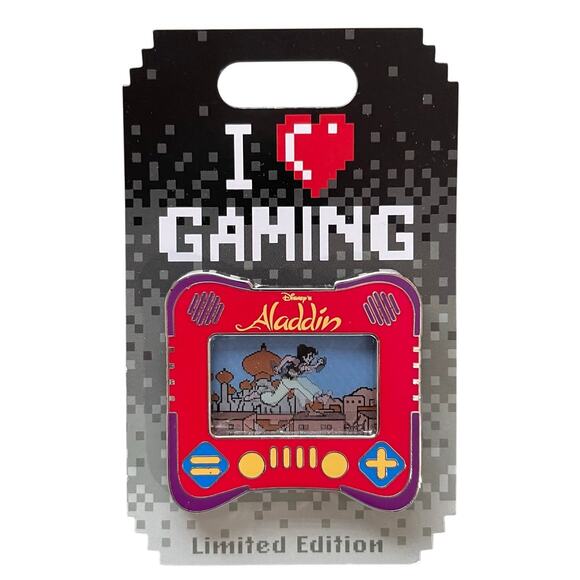 Disney I Heart Gaming Pin Series Aladdin Video Game Pin Limited Edition 1500 - Picture 1 of 2